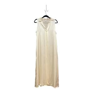 Frette Dress Woman Cream Large 100% Silk